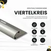 Viertelkreis Edelstahlschiene Profil Fliesenschiene Produktbild-Vorschau 2