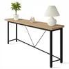 IvoQ Table d'Appoint Industrielle - Table Console Bois & Voir les images du produit 1