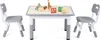 Table pour enfants Peviasot avec 2 chaises, réglable en Voir les images du produit 1