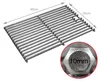 HEXAGON Grillrost - Solider Edelstahl 10mm - perfektes Branding - 46 x 30cm Produktbild-Vorschau