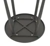 The underside of a round metal table with four legs. Produktbild-Vorschau