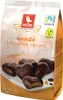 Bílá perníková srdce s hořkou čokoládou bez náplně 150g Náhled obrázku produktu 1