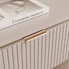 Meuble TV bas IDOHOME SELIA 200 cm avec moulures dorées et Voir les images du produit 4