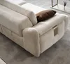 Weiße Moderne Couchgarnitur Stoffsofa Designer Sessel Produktbild-Vorschau 3