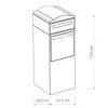 LOGIXBOX Frontbox Paketbox mit Postfach Graphitgrau – Produktbild-Vorschau 7