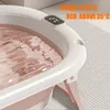 Baby Badewanne Set Faltbar mit Thermometer und Kissen für Produktbild-Vorschau 2