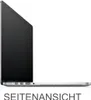 Side view of a laptop with text overlay. Produktbild-Vorschau