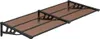 vidaXL Dveřní stříška černá 199x90 cm Polykarbonát Náhled obrázku produktu 1