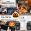 Stillstern Dual Zone Heißluftfritteuse 8L (für 1-8 Pers), Produktbild-Vorschau 4