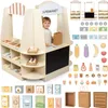 XXL Holz-Supermarkt für Kinder – 91-tlg. Kaufladen mit Produktbild-Vorschau 1