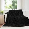 vidaXL Überwurfdecke Schwarz 270 x 240 cm Fleece Produktbild-Vorschau 2