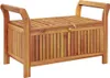 vidaXL Garten-Truhenbank mit Kissen 91 cm Massivholz Akazie Produktbild-Vorschau 1