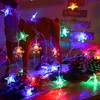 LED Stern Schneeflocke Lichterkette Batteriebetrieben Innen Produktbild-Vorschau 3