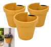 Benza Regenrohr Blumentopf Ockergelb – 3er-Set – Ø 23,5 x Produktbild-Vorschau 1