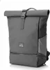A gray roll-top backpack with a laptop compartment. Anteprima dell’immagine prodotto