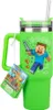 Kubek podróżny Minecraft z słomką, zielony, 0,9l, Voir les images du produit 2