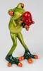 Deko Frosch hellgrün mit Herz stehende Figur 14cm Produktbild-Vorschau 6