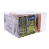 A product box containing coasters with a forest scene printed on it. Voir les images du produit