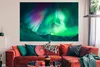 MuchoWow® Poster Nordlichter - Alaska - Berge 180x120 cm - Produktbild-Vorschau 3