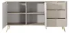Kommode Sideboard FLORE 163 cm Beige Gold Geriffelt 2D3S Produktbild-Vorschau 5