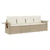 The Living Store 4-tlg. Garten-Sofagarnitur mit Kissen Produktbild-Vorschau 3