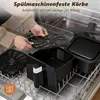 Hands placing a part of an air fryer into a dishwasher. Anteprima dell’immagine prodotto