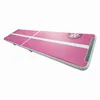 A pink and white inflatable mat on a white background. Produktbild-Vorschau