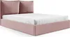 Sofello Polsterbett  Rosa Doppelbett mit Reißverschluss Produktbild-Vorschau 2