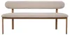 Esszimmerbank Noor Beige/Natur - 200 cm - Stoff - Japandi Produktbild-Vorschau 2