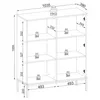Selsey Tosena - Vitrine 2-türig mit LED - Schwarz / Wotan Produktbild-Vorschau 5