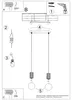 Lampada a sospensione HALO 2L pesca 2xG9  8W Anteprima dell’immagine prodotto 10