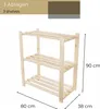 STOLMAK Scaffale Porta Scarpe in Legno di Pino Massello Anteprima dell’immagine prodotto 2
