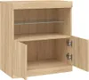 vidaXL Príborník s LED osvetlením Sonoma dub 60x37x67 cm Náhľad obrázku produktu 6