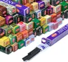 A collection of colorful incense boxes and a box of incense sticks. Podgląd zdjęcia produktu