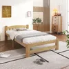 OKWISH Lit simple 90x200 cm avec Tête de Lit et Sommier - Voir les images du produit 1