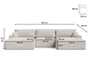 GrainGold Ecksofa U-Form Serene - Ecksofa mit Produktbild-Vorschau 6
