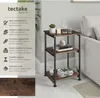 Table d’appoint Memphis 34x30x59cm - Bois foncé industriel, Voir les images du produit 2