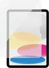 A screen protector is shown laid over a tablet screen. Produktbild-Vorschau