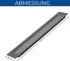 GTV Premium Lüftungsgitter W80 Schwarz Matt 80x480mm Produktbild-Vorschau 2