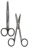 Ergonomische Linkshänder-Schere 14,5 cm mit spitz/stumpfer Schneide aus rostfreiem Edelstahl. Produktbild-Vorschau