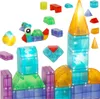 Konstrukcja 3D klocki magnetyczne LED świecące 64 el Podgląd zdjęcia produktu 12