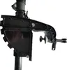 A close-up view of a black outboard motor bracket with a silver clamp screw. Náhled obrázku produktu
