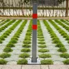 Parkovací sloupek sklopný zamykací kovový 60cm - bílý s Náhled obrázku produktu 10