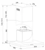 Amica KH 17804 S Dunstabzugshaube, 90 cm breit Produktbild-Vorschau 2