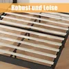 UnboxG Polsterbett 160x200cm Graues Leinen, Gepolstertes Produktbild-Vorschau 7