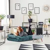 Pouf en velours Relaxdays avec espace de rangement, Voir les images du produit 3