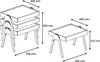 Skye Decor, Roma - Walnut, Cream, Beistelltische, Satztisch Produktbild-Vorschau 6