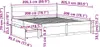 vidaXL Massivholzbett ohne Matratze Weiß 200x200 cm Produktbild-Vorschau 7