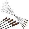 Lagerfeuerspieß 100cm mit Holzgriff | 10 Stück SET | Produktbild-Vorschau 6