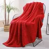 Elegante geprägte Polyester-Tagesdecke 200x220 cm in Rot - Produktbild-Vorschau 6